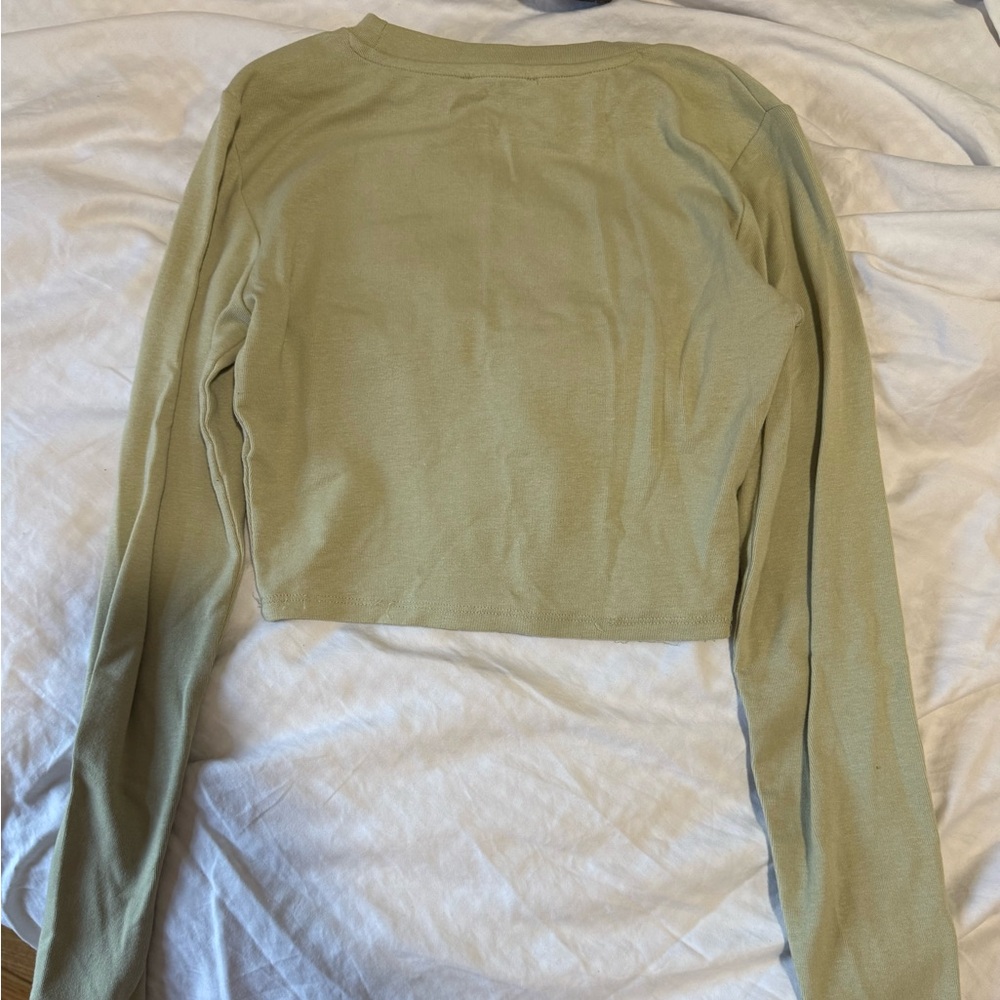 Zara Long Sleeve crop Top